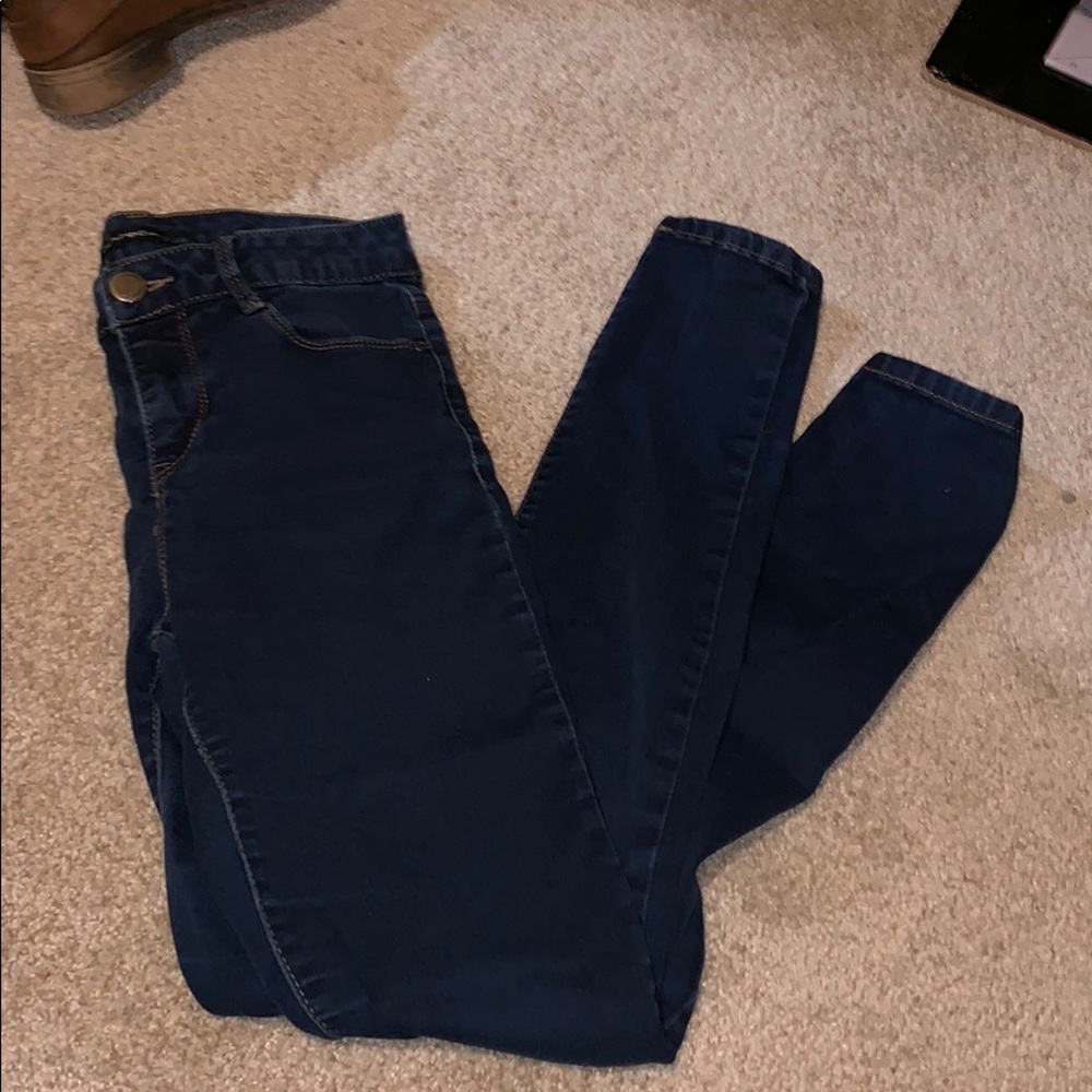 Dark blue skinny jeans